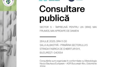 Consultare publică, la Primăria Sectorului 5!
