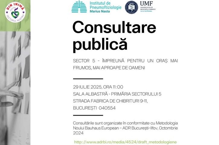 Consultare publică, la Primăria Sectorului 5!