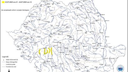 Atenționare pentru bucureștenii care pleacă în vacanță spre sud-vestul țării: risc de viituri și inundații locale
