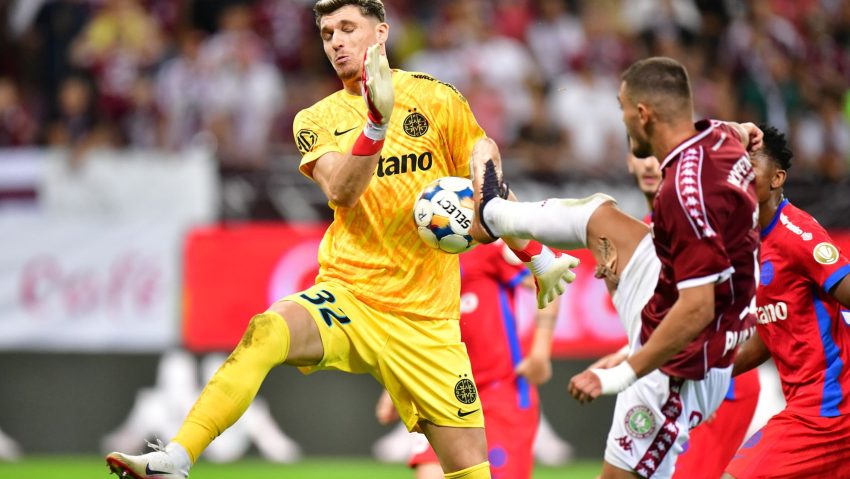 FCSB a condus la două goluri diferență în derby-ul Capitalei, dar Rapid București „smulge” un punct în prelungirile părții secunde. Campioana României își menține forma dezastruoasă din Superligă, iar „giuleștenii” sunt pe podium