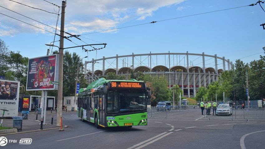 Liniile 86, 90, 104 şi 143 vor avea trasee modificate, joi, cu ocazia meciului FCSB-Bologna