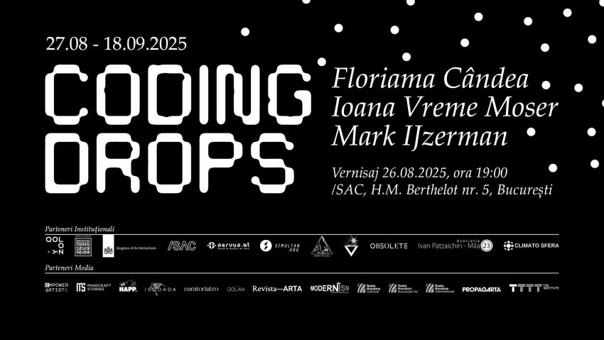 Puncte de confluență între artă și știință în expoziția Coding Drops