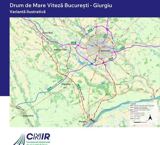 CNIR a desemnat câştigătorul studiului de fezabilitate pentru Drumul de mare viteză Bucureşti-Giurgiu