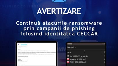 DNSC avertizează asupra unei campanii de phishing prin emailuri false