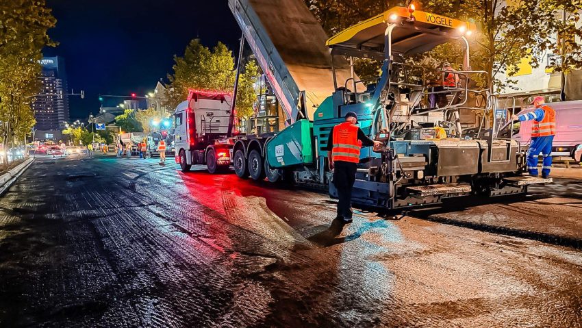 PMB: Se reface carosabilul pe marile bulevarde din București