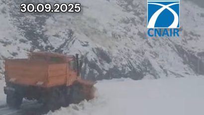 Se circulă in condiții de iarnă, pe Transfăgărășan