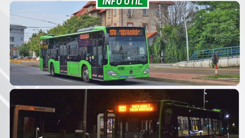Nouă linii de autobuz, deviate temporar, pentru desfăşurarea evenimentului “Spotlight-Festivalul Internaţional al Luminii Bucureşti”