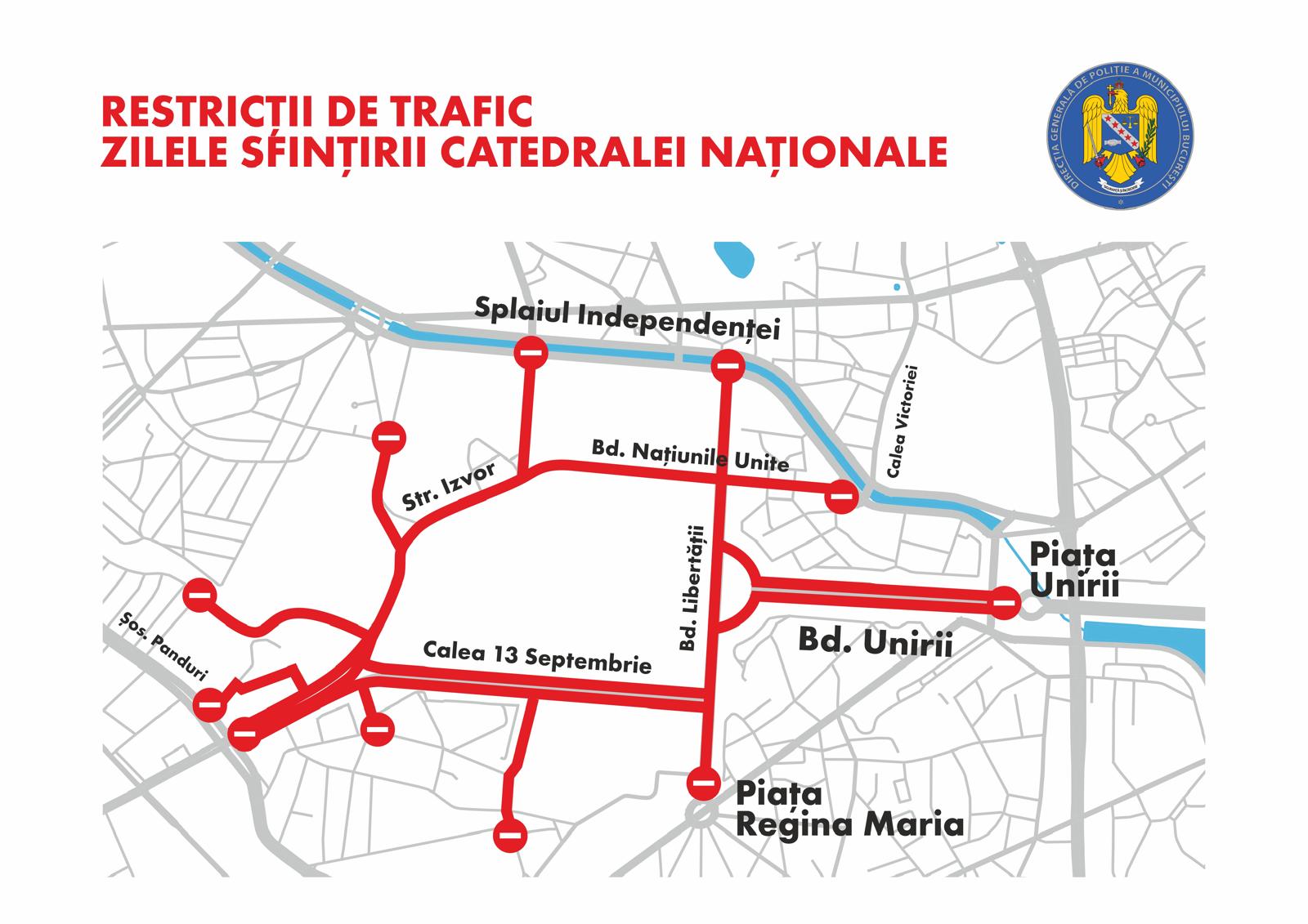 Restrictii Brigada Rutieră- Restrictii Bucuresti 24-26 octombrie - Radio București FM