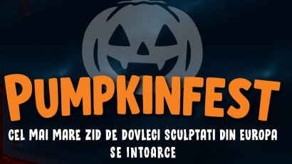 PumpkinFest – cel mai mare zid de dovleci sculptați