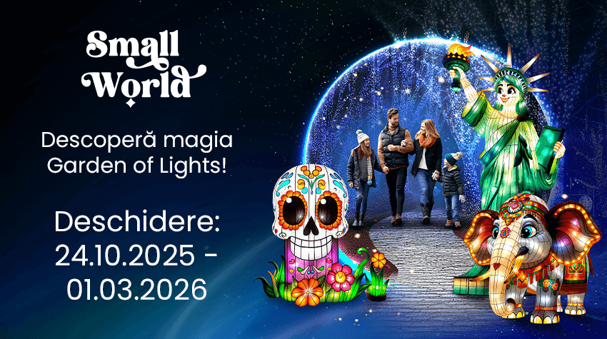 „Garden of Lights” revine la Grădina Botanică din București cu expoziția „Small World”