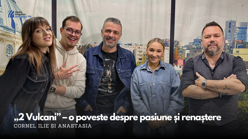 VUNK și Anastasia au lansat „2 Vulcani” – o poveste despre pasiune și renaștere, prezentată la BucureștiFM | VIDEO