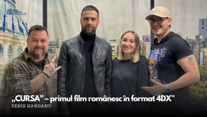 VIDEO| Denis Hanganu, despre „CURSA” – primul film românesc în format 4DX™: „E o experiență cum n-am mai trăit niciodată”
