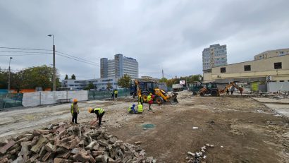 Sectorul 4: Au inceput lucrările la fundația noii piețe Berceni