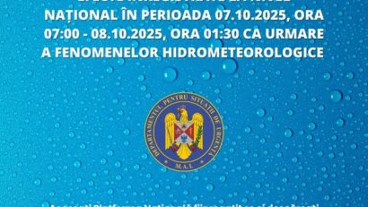 DSU: Zece judeţe şi Capitala – afectate de fenomenele hidrometeorologice