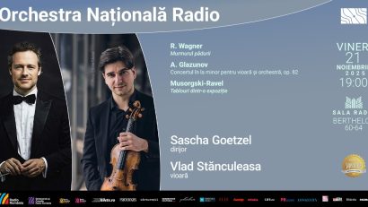 Invitat special la Sala Radio – Vlad Stănculeasa, unul dintre marii violoniști români