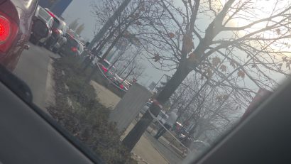 Protest pe DN1. Circulatia se desfasoara cu greutate