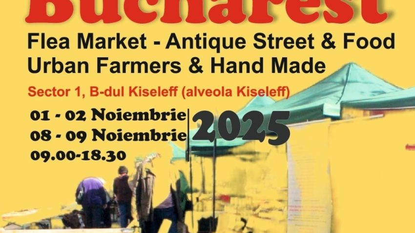 „BUCHAREST–Antiq & Street food market”, pe 8 si 9 noiembrie, în Alveola Kiseleff
