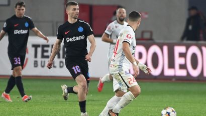 Superliga: Hermannstadt – FCSB 3-3. „Roș-albaștrii” se îndepărtează de play-off după un „thriller” cu 6 goluri la Sibiu