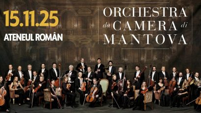 Eleganță italiană la Ateneul Român: Orchestra da Camera di Mantova susține un concert extraordinar pe 15 noiembrie