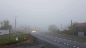 Trafic ingreunat din cauza cetii