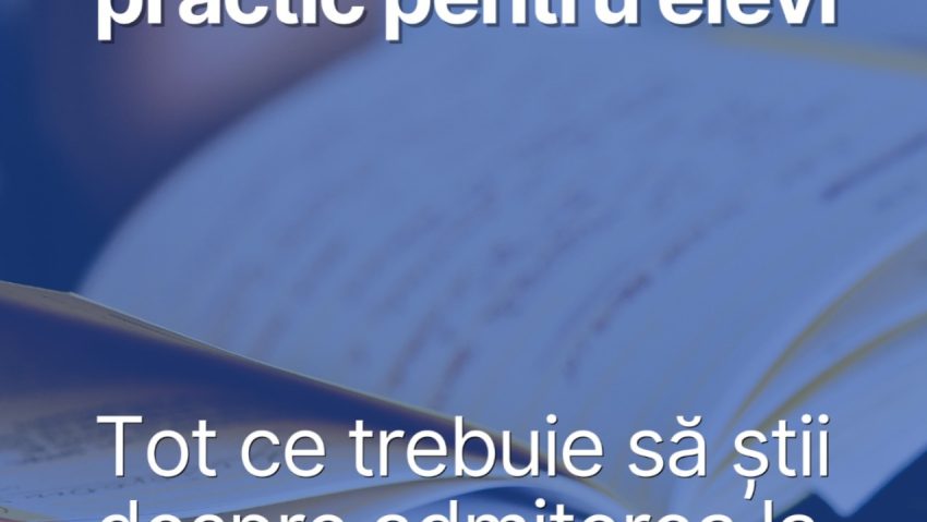 Patru broşuri informative privind tranziţia elevilor către învăţământul superior au fost transmise inspectoratelor şcolare