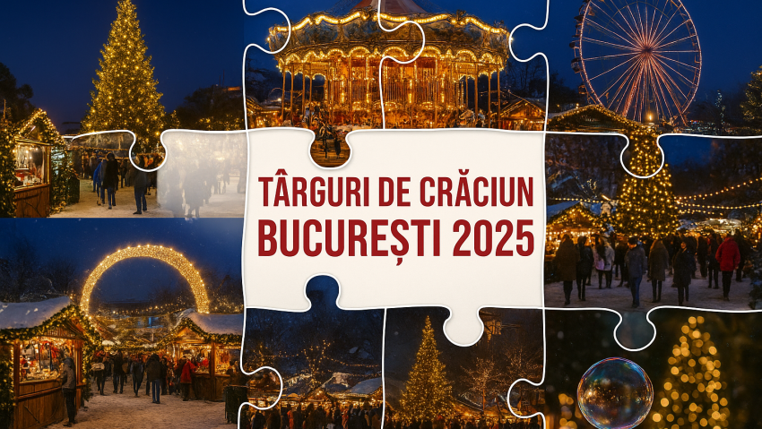 Opt târguri de Crăciun transformă Bucureștiul într-un oraș festiv