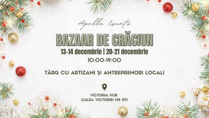 Un nou târg de Crăciun, weekend-ul acesta, în centrul Capitalei!