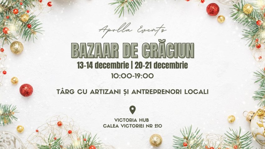 Un nou târg de Crăciun, weekend-ul acesta, în centrul Capitalei!