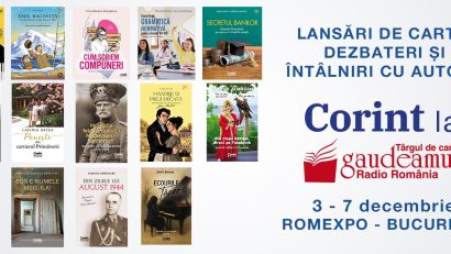 Istorici americani, povești din comunism și vernisaj poetic la standul Corint de la Gaudeamus