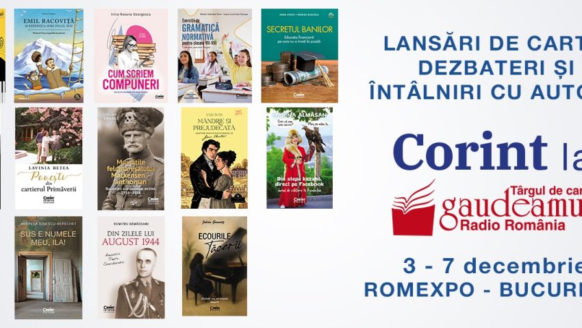 Istorici americani, povești din comunism și vernisaj poetic la standul Corint de la Gaudeamus