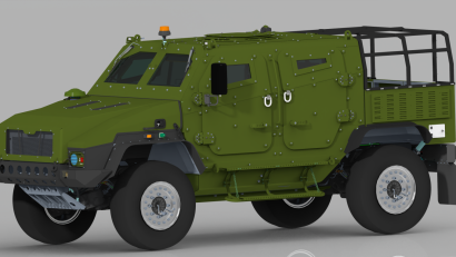 Prima mașină blindată tactică 4×4 construită integral în România, prezentată la Moreni