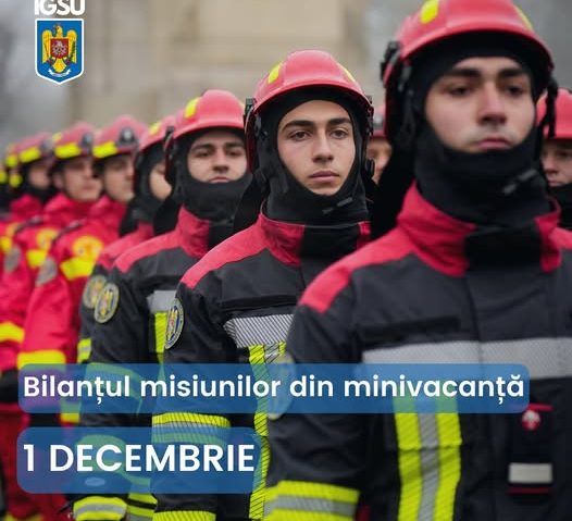IGSU: Peste 4.500 de persoane aflate în pericol, asistate de salvatori în minivacanţa de Ziua Naţională