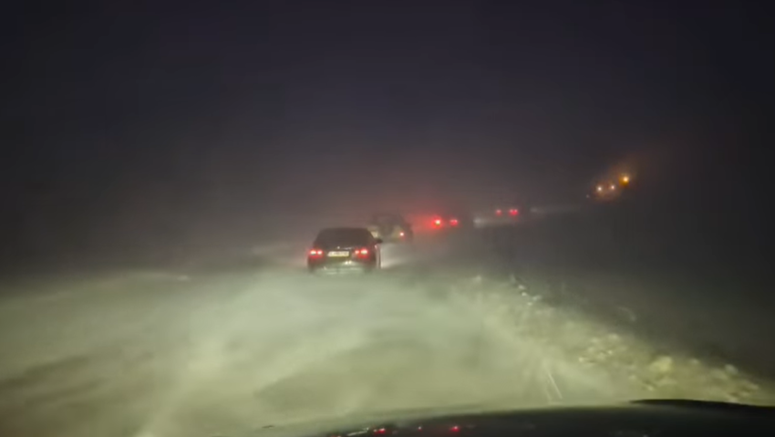 Transalpina a fost închisă din cauza viscolului
