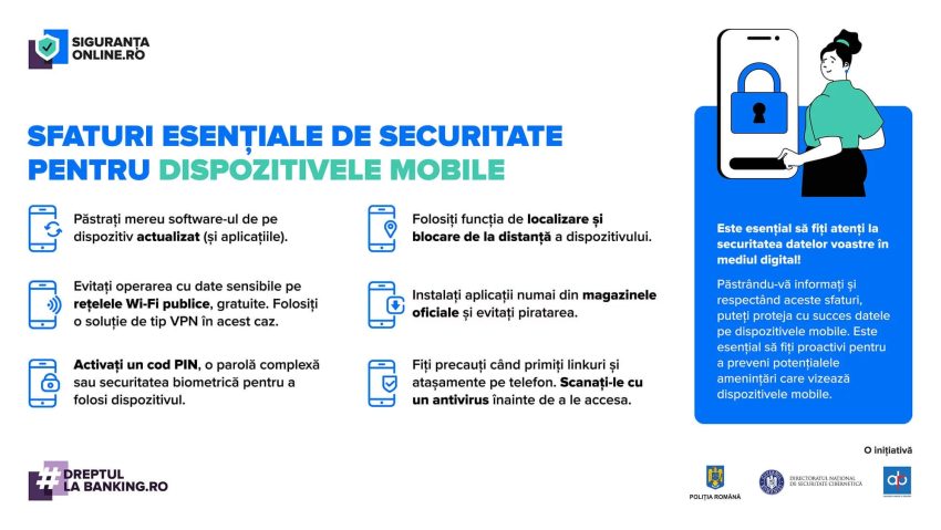 M.A.I. : Sfaturi pentru protejarea datelor pe dispozitivele mobile