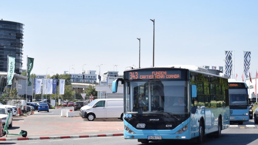 Stație nouă pe traseul liniei 343, pe strada Câmpul Pipera