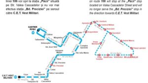 TPBI: Troleibuzele liniei 61 vor opri pe ambele sensuri de mers, și în stația „Bd. Iuliu Maniu”