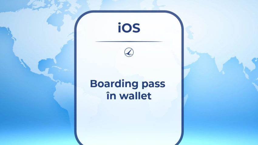 Cartea de îmbarcare TAROM, disponibilă în Apple Wallet!