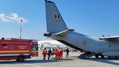 MApN: Misiune umanitară cu o aeronavă Spartan pentru transportul în Belgia a unui pacient cu arsuri