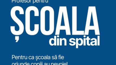Ministerul Educaţiei selectează profesori pentru “Şcoala din spital”