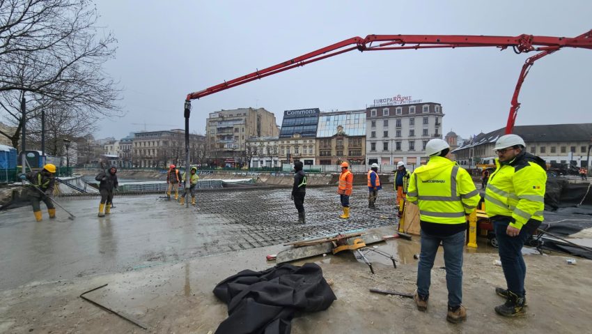 Băluță: Lucrările de refacere a Planșeului Unirii continuă în ritm susținut