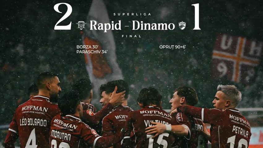 Rapid – Dinamo a încins o seară rece de iarnă!