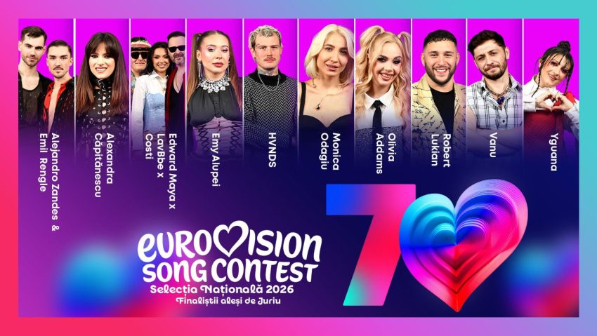 Eurovision România: Juriul a decis zece finaliști ai Selecției Naționale