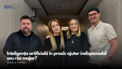 Inteligența artificială în presă: ajutor indispensabil sau risc major? Rebeca Manea, la matinalul BucureștiFM