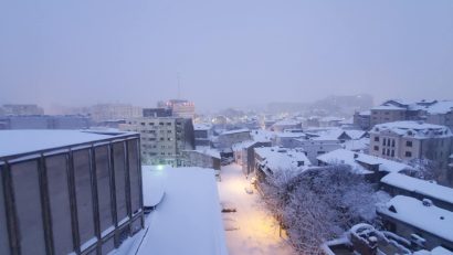 Iarnă extremă la București!