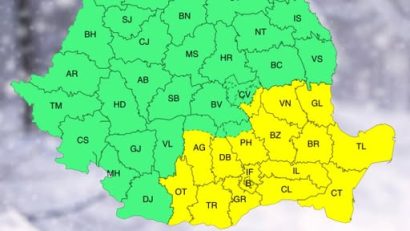 Cod Galben: Vreme deosebit de rece, ninsori şi intensificări ale vântului în Bucureşti