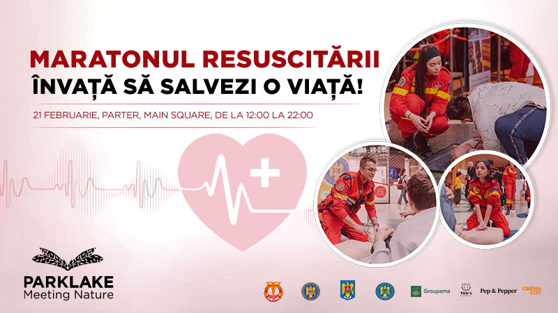Maratonul Resuscitării, a cincea ediție, astăzi, la ParkLake Shopping Center (Main Square)