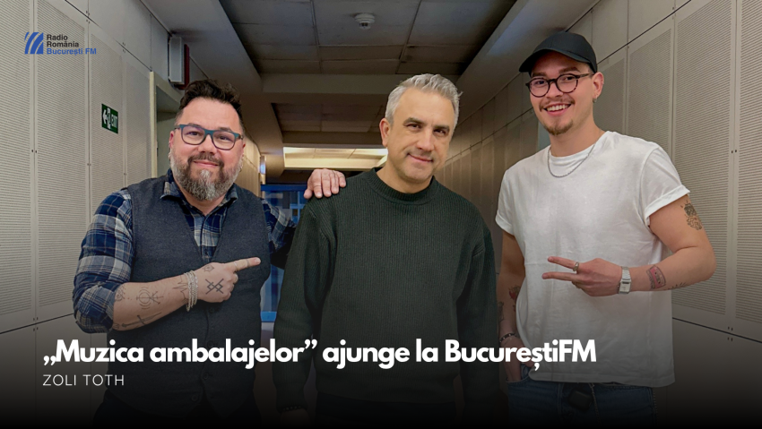 VIDEO| „Muzica ambalajelor” ajunge la BucureștiFM: Zoli Toth lansează provocarea „1 Minute Orchestra” pentru tineri