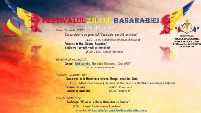 Festivalul „Zilele Basarabiei” are loc la București. Evenimente dedicate unirii și culturii de peste Prut