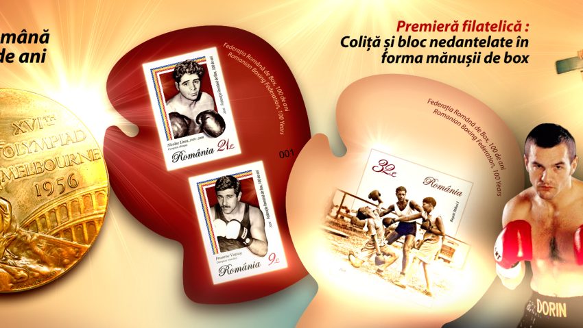 Romfilatelia lansează o emisiune filatelică dedicată centenarului Federației Române de Box