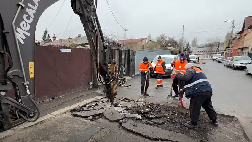 Reparații pe străzile din Ferentari. Primăria Sectorului 5 continuă lucrările de modernizare
